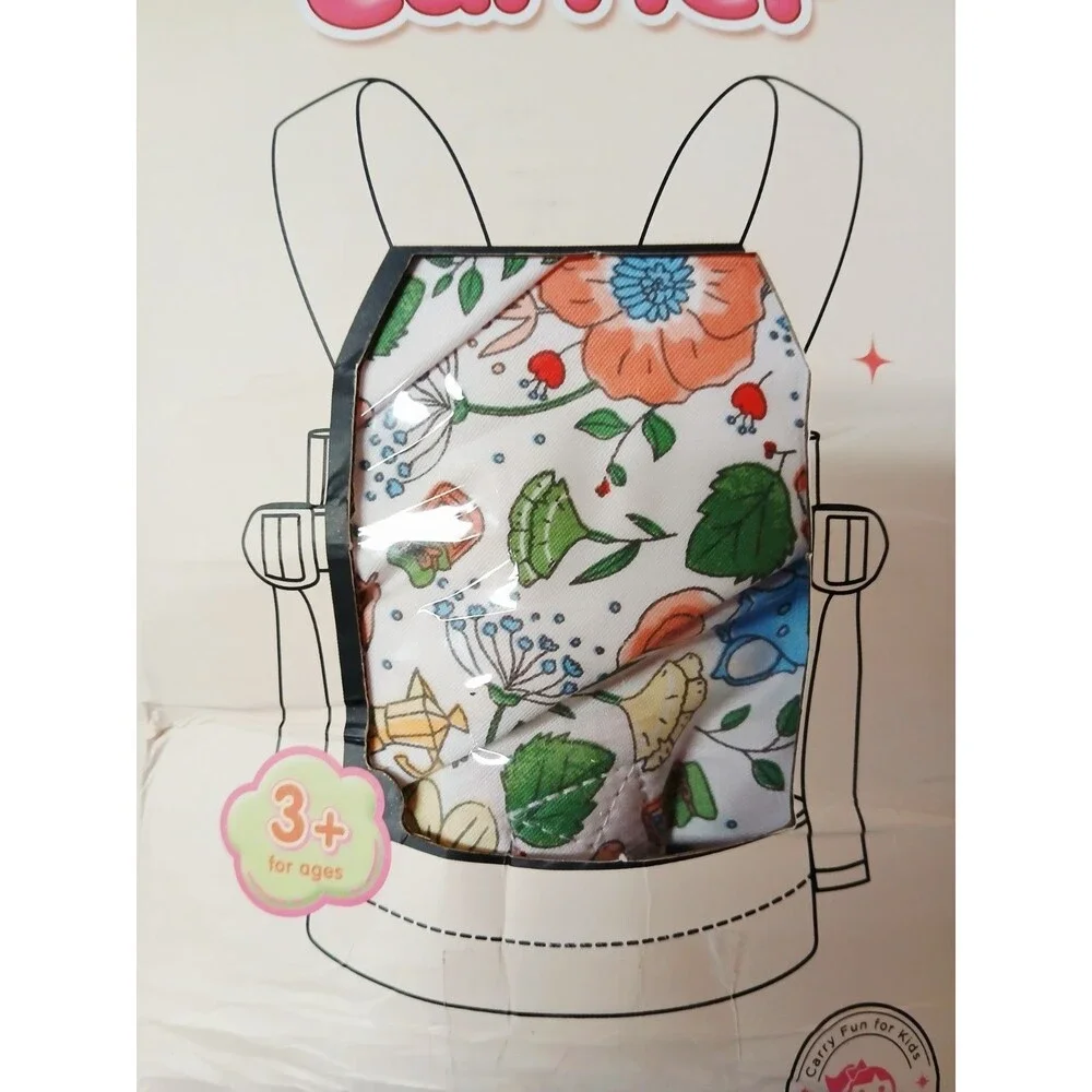 Haphiz Floral Print Doll Carrier Harness Accessory, Multicolor, Age 3+